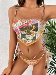 Quality Swimming Suits Bikini For Ladies For Vacation In Stock Colorful Durable Moisture Permeable wholesale