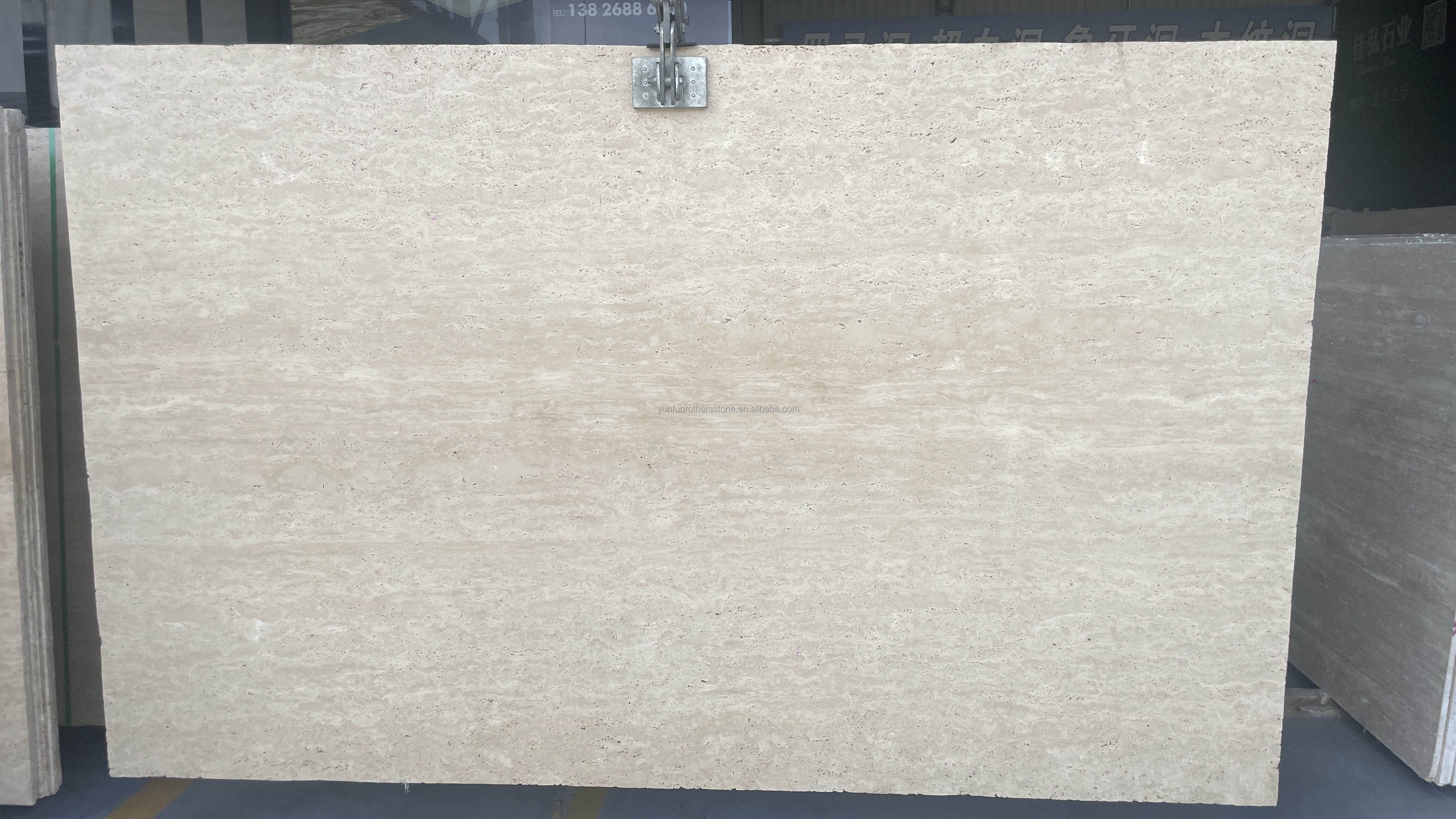 Hotel Marble Travertine Slab Polished Dining Table Modern Natural Stone Oval Furniture