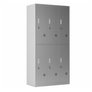 Quality 6 Doors Lockable Clothes Storage Stainless Steel Cabinet For Changing Room wholesale