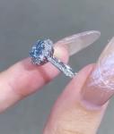 Engagement / Wedding Lab Grown Diamond Jewelry Blue Round 2 Carat Man Made