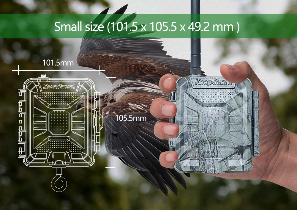 Hidden CAMO Color ABS Wildlife Trap Alarm FCC For Forest Farm