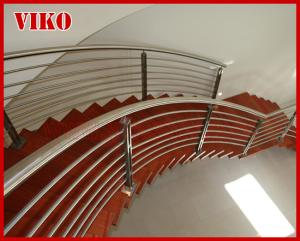 Quality Steel Cable Stair VK85SC 304 Stainless Steel Handrail Treed American Oak Carbon Steel Powder-coate Aluminum wholesale