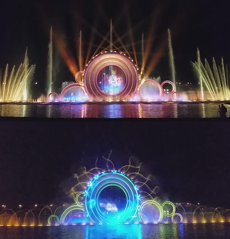 Multimedia Landscape O Show Lake Water Fountain Stainless Steel 304