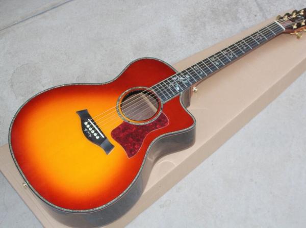914ce acoustic guitar Tayl 916ce acoustic electric guitar cherry sunburst 916 cs