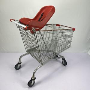 Quality 5&quot; Wheel 240L Family Shopping Trolley Cart Q195 Steel Large Shopping Cart wholesale