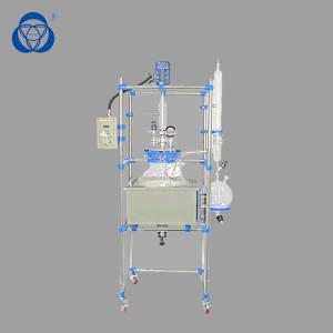 Quality Constant Pressure Glass Chemical Reactor Multi Neck Flange With Ceramic Mechanical Seal wholesale