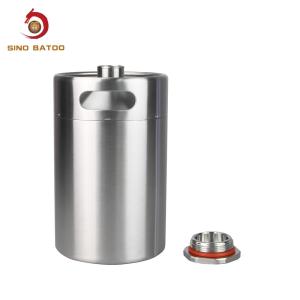Quality 128oz Insulated Double Wall Mini Keg Growler Sustainable wholesale