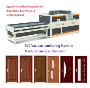 Quality Cabinet door skin PVC foil laminating vacuum heating vacuum membrane press machine wholesale