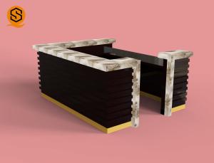 Quality Non Porous Solid Surface Bar Counter Square Reception Desk wholesale