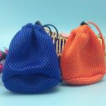 Ice Hockey Small Packing Bag , Colorful Sandwich Mesh Drawstring Bags