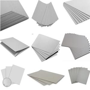Quality 1500g Uncoated Grey Cardboard Paper Anti Curl Moisture Proof wholesale