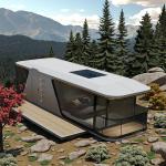Outdoor Hotel Home Mobile Capsule House / Apple Cabin House 8.5m 11.5m