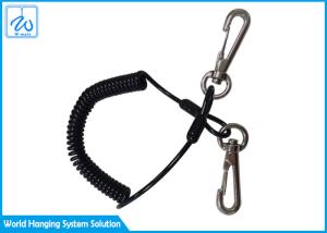 Quality Multicolor Theft Proof Spring Coil Cord Keychain / Safety Fishing Ropes wholesale