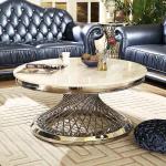 white modern coffee marble center table for living room drawing 130x45cm