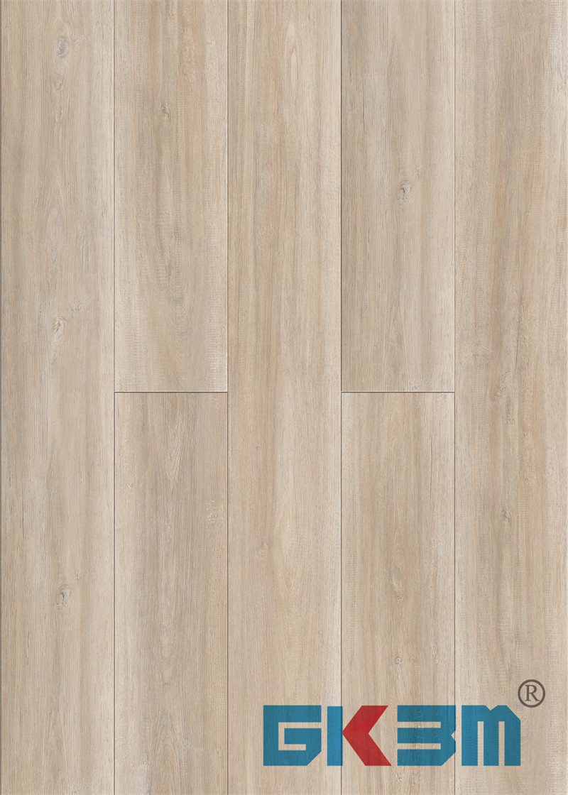 Hickory Light Brown Grey Waterproof Anti Termite Rigid PVC Flooring 5mm DP-W82293-1