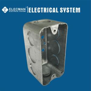 Quality Galvanized Steel Handy Metallic Outlet Boxes Metal Light Switch Box 4inch wholesale