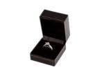 Luxury Printed Paper Ring Holder Box , Square Jewelry Storage Box Eco - Friendly