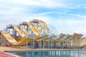 Quality Fiberglass Slip N Fly Water Slide Ramp Fade Oxidation Resistant For Water Park wholesale