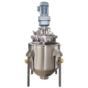 Quality Cosmetic Vacuum Emulsifier Small Stainless Steel Emulsification Tank wholesale