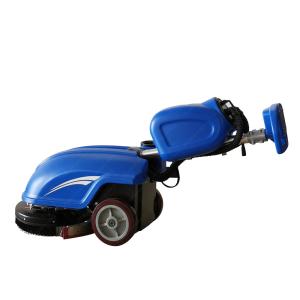 Quality Hand Pushed Blue 350 Floor Scrubber 350mm Cleaning Width 25kg Brush Pressure wholesale