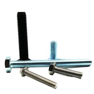 Quality Stainless steel hex bolts black hex bolts galvanized hex bolts wholesale