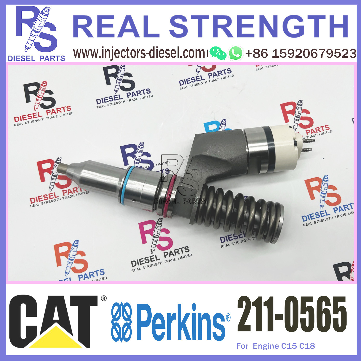 Diesel Fuel Injector 211-0565 2110565 211 0565 For Caterpillar CAT C18 Engine 211-0565