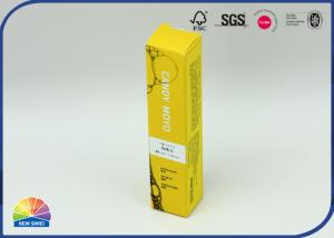 Quality CBD Oil Packaging Silver Stamping Logo Folding Paper Lipstick Box wholesale