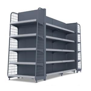 Quality 400kg 90CM Supermarket Shelf Rack Heavy Duty Steel Storage Shelves OEM wholesale