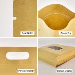 Snack Food Square Bottom Flexible Kraft Paper k Bag