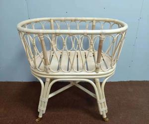 Quality Natural Rattan Baby Bed ECO Friendly baby Furniture wholesale