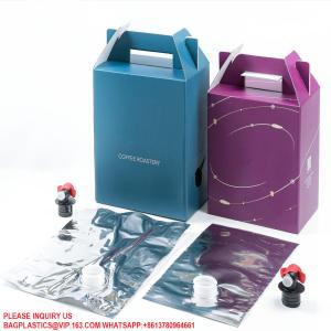 Quality Refillable 5L 20L 20 L Litre Plastic Aluminium Foil Coffee Aseptic Bib Bag In A Box Bags wholesale