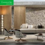 Garden Sofa Set Wood Chair Rattan Modern Sofa for Hotel Restaurant Banquet Home