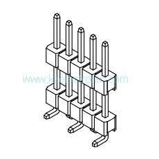 Quality 2.54mm single row surface mount pin connector wholesale