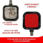 2mm Thickness Non Stick Air Fryer Silicone Basket