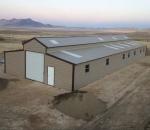 Q355 Light Weight Metal Frame Shed Kit H Shape Prefabricated Metal Garage Shed