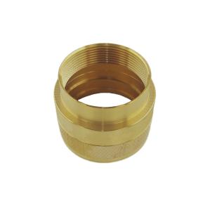 Quality Round Brass Pipe Fittings Female Thread Copper Cable Jointing Sleeve wholesale
