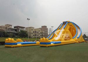 Quality 12m high 3 lanes giant inflatable hippo water slide for adults and kids outdoor inflatable water park fun wholesale