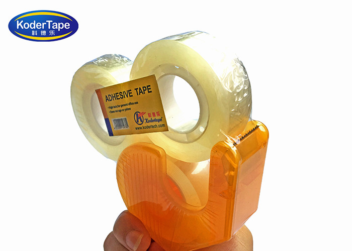 20mic Logo Printed Waterbase Acrylic Glue Super Crystal Bopp Film Stationery Tape