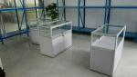 1000mm(W) Glass Display Cabinet with storage, Aluminum Double Door Glass Display