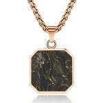 Anniversary Gift Forged Carbon Fiber Pendant Metal Men's Carbon Fiber Cross