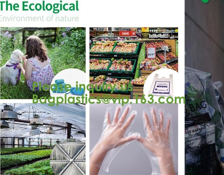 Heavy Duty Compostable T-shirt Handle Tie Plastic Roll Garbage Bags Trash Bags, t shirt carry bags, bagease, bagplastics