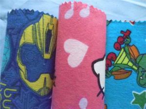 Quality Baby Cotton Flannel Fabric Attractive Styles Cartoon Animal Soft Double Sided wholesale