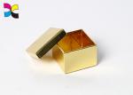 Customized Paper Printed Cardboard Flat Folding Gift Box Golden Color Eco -