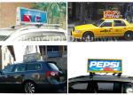 Wireless 4G Wifi Taxi LED Display P5 Double Sided Screen Cab Roof Signs SMD2727