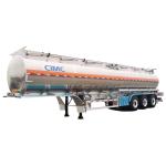 CIMC Tri/3 Axle 42000 Liters Aluminum Truck Fuel Tanks Trailer for Sale in Costa