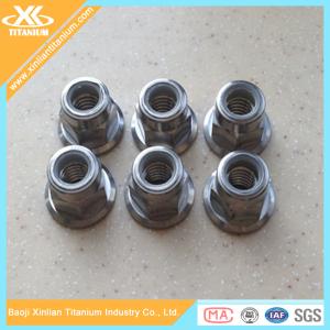 Quality Titanium Gr5 Fasteners Flange Nuts For Bicycle Parts wholesale