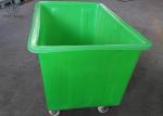 Rotomolded Poly Box Truck , Elevated Raised Growing Laundry Cart Plastic For