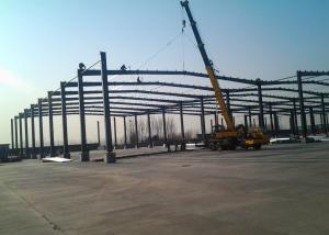 Quality Prefabricated Steel Frame Buildings / Multi Span Pre Built Large Space Steel Buildings wholesale