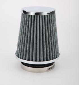 Quality Silver Color Cold Air Intake Kits Air Refit Filter Neck Size 60 / 65 / 70 / 76 Mm wholesale