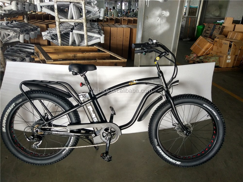 48V Voltage Adult Hybrid Electric Fat Tire Bike 2024 Step Thru Model 31 60 km Range